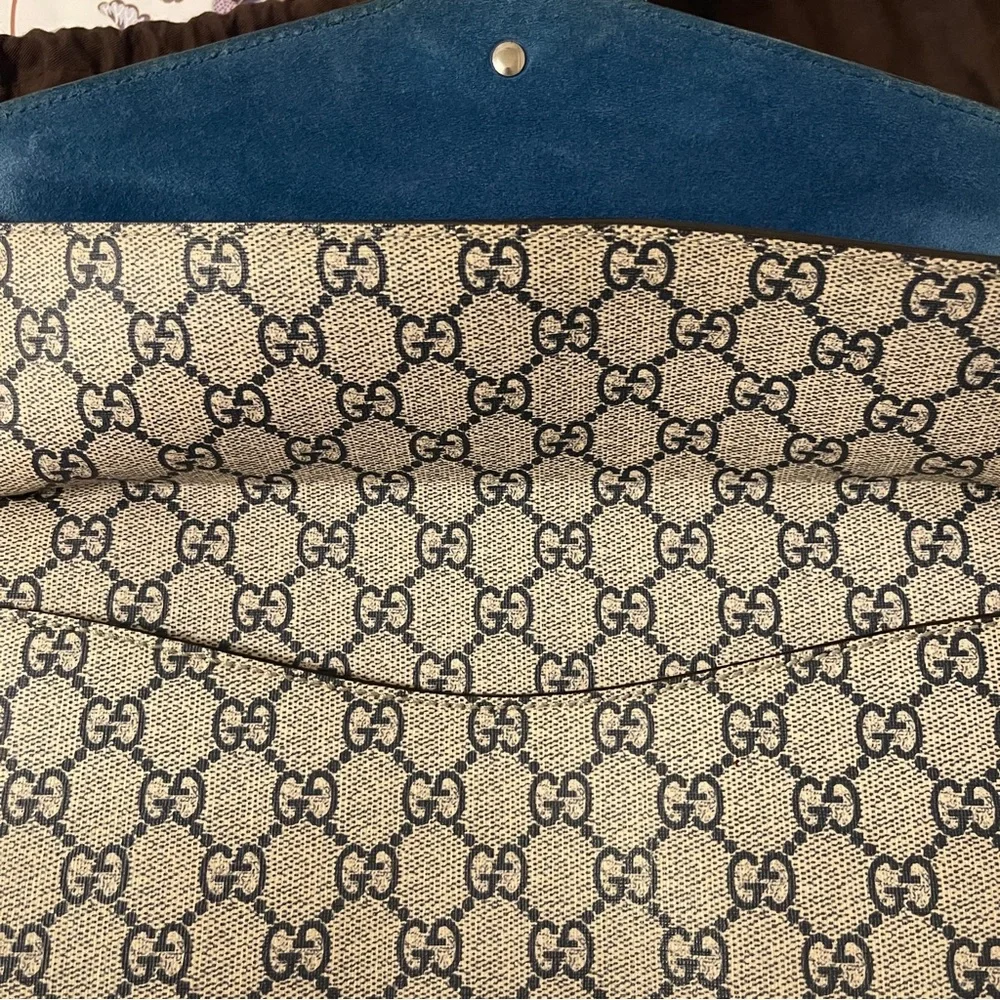 Gucci Dionysus GG Supreme Blooms Shoulder Bag Suede Interior Authentic - Picture 11 of 15